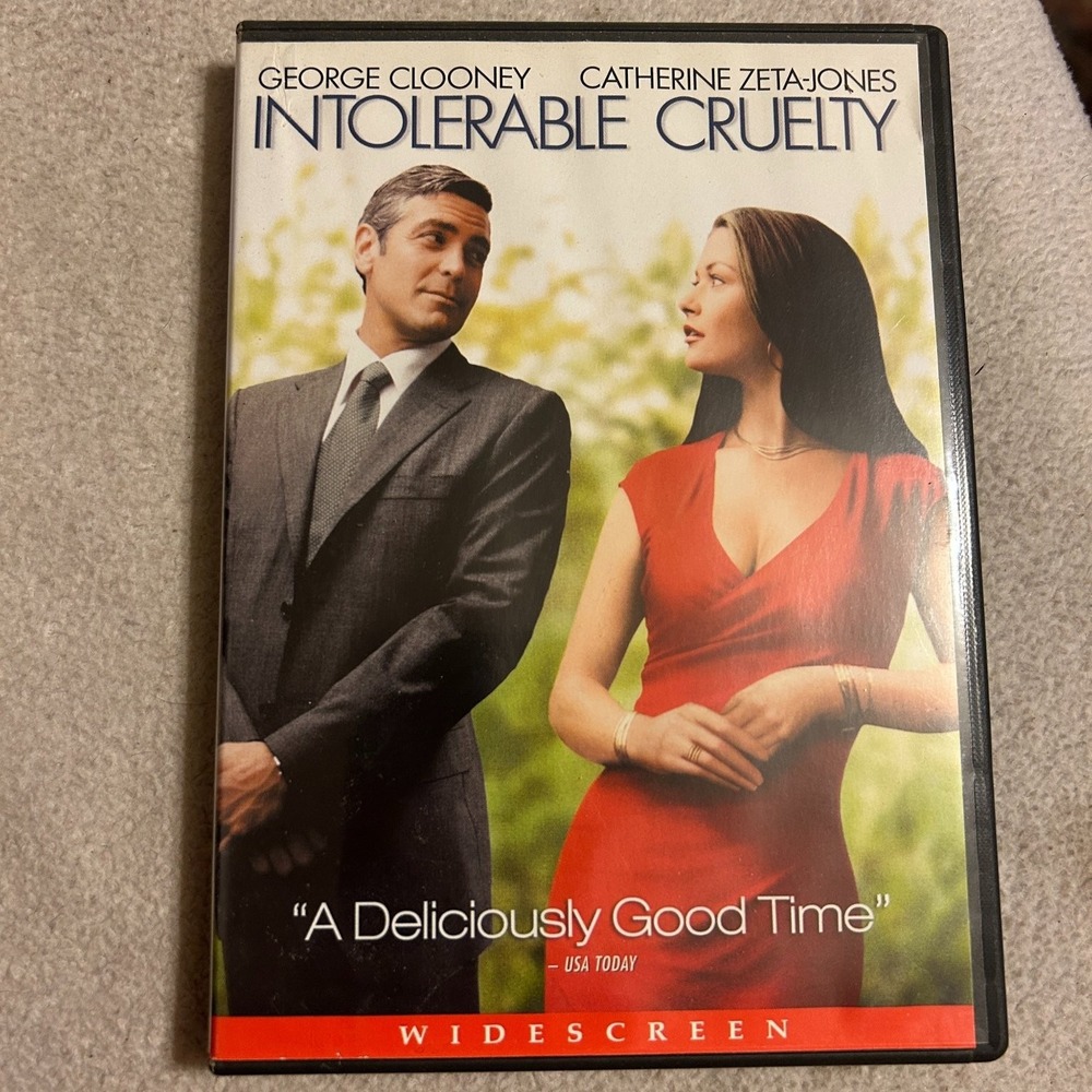 Intolerable Cruelty DVD 2003 George Clooney Catherine Zeta-Jones Widescreen